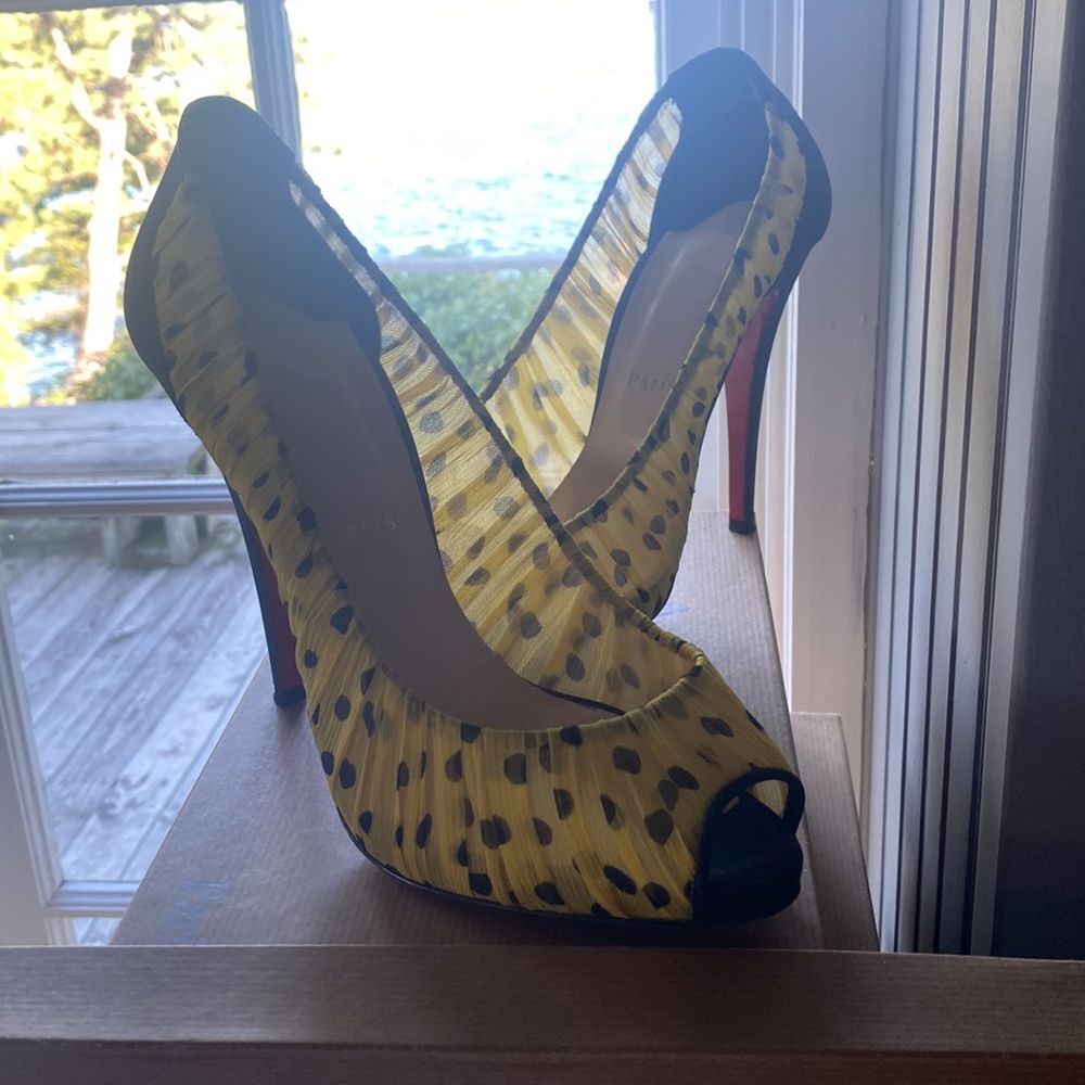 Christian Louboutin Tulle Peep Toe